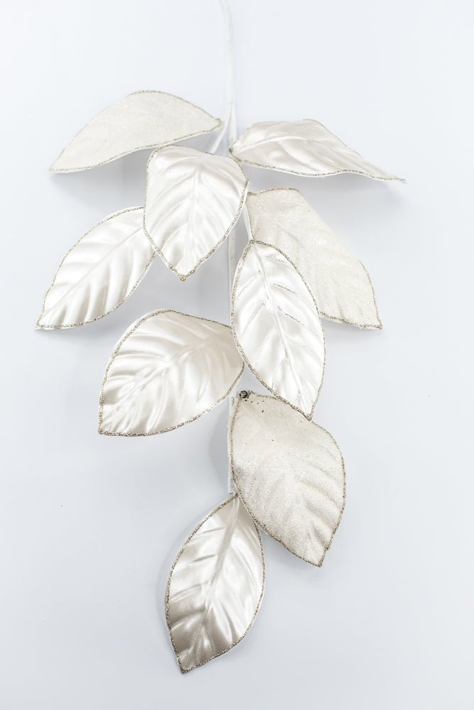 Artificial Pearl Magnolia Leaves Spray - 28" - Greenery Market86949IV