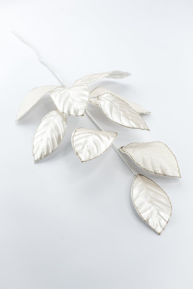 Artificial Pearl Magnolia Leaves Spray - 28" - Greenery Market86949IV