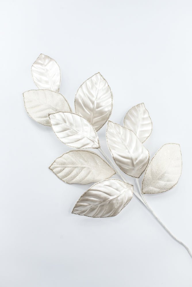 Artificial Pearl Magnolia Leaves Spray - 28" - Greenery Market86949IV
