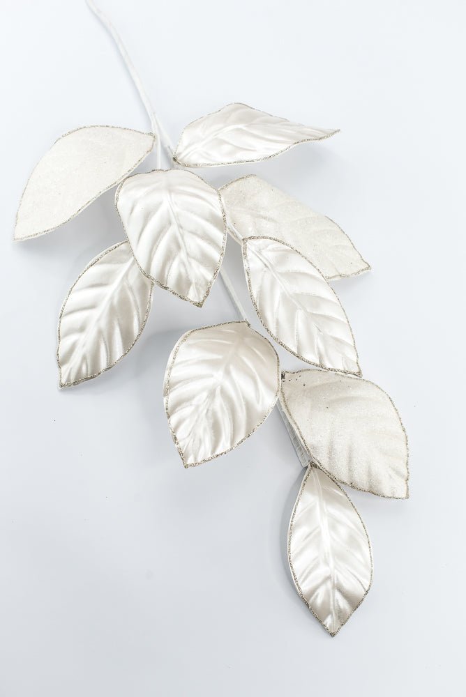 Artificial Pearl Magnolia Leaves Spray - 28" - Greenery Market86949IV