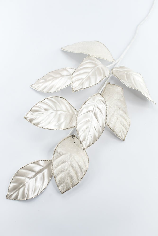 Artificial Pearl Magnolia Leaves Spray - 28" - Greenery Market86949IV