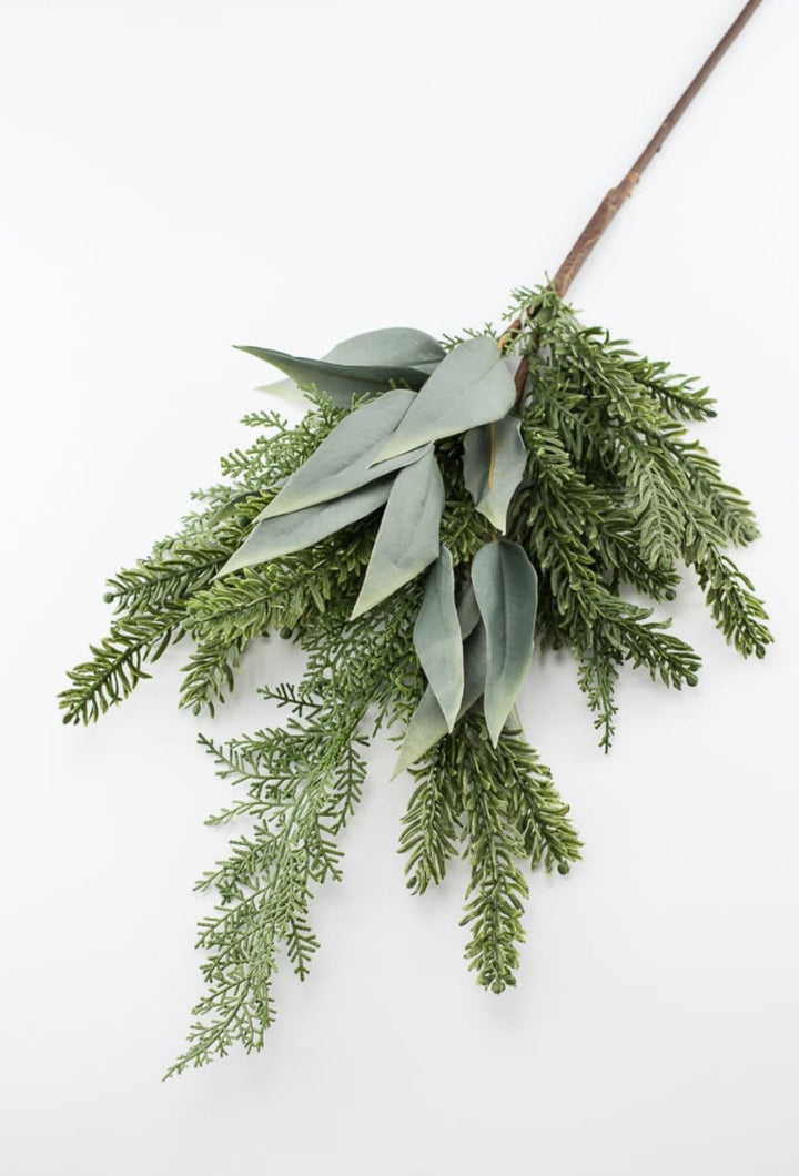 Artificial pine and eucalyptus greenery spray - Greenery MarketXp2210 - SG