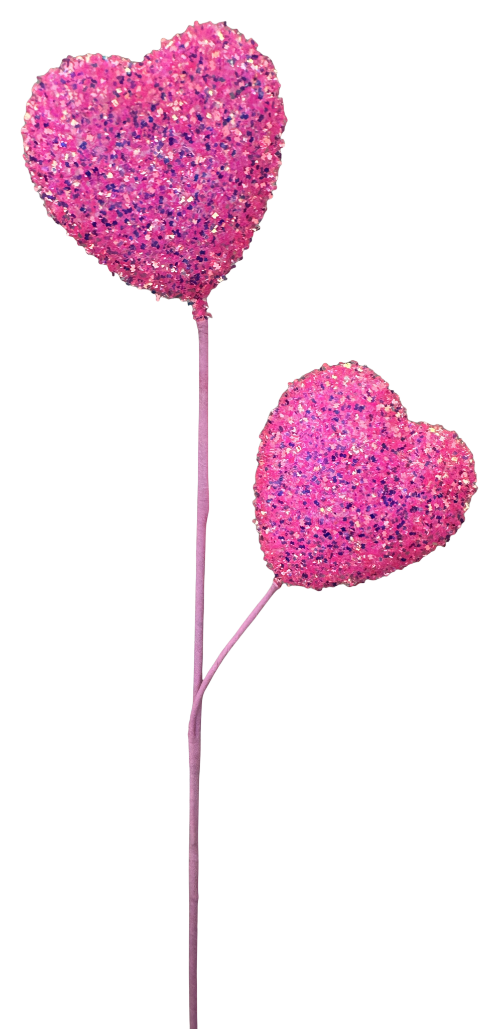 Artificial Pink Frizzy Heart Spray - 24" - Greenery MarketArtificial Flora63974PK
