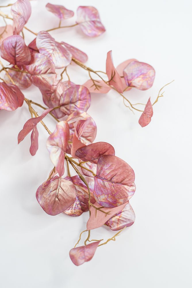 Artificial, Pink Pearlized, Eucalyptus Spray - 38" - Greenery MarketXFS645-PK