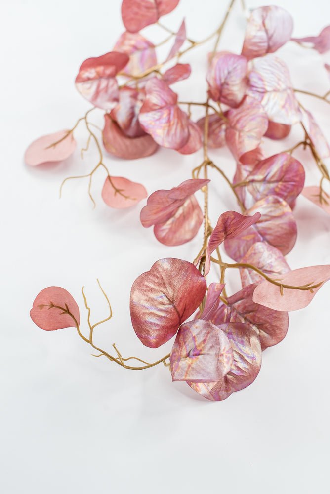 Artificial, Pink Pearlized, Eucalyptus Spray - 38" - Greenery MarketXFS645-PK