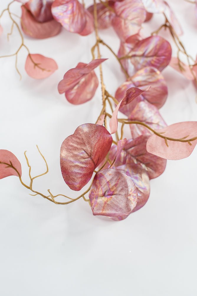 Artificial, Pink Pearlized, Eucalyptus Spray - 38" - Greenery MarketXFS645-PK