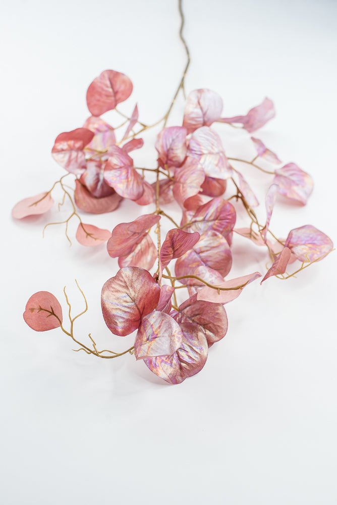 Artificial, Pink Pearlized, Eucalyptus Spray - 38" - Greenery MarketXFS645-PK