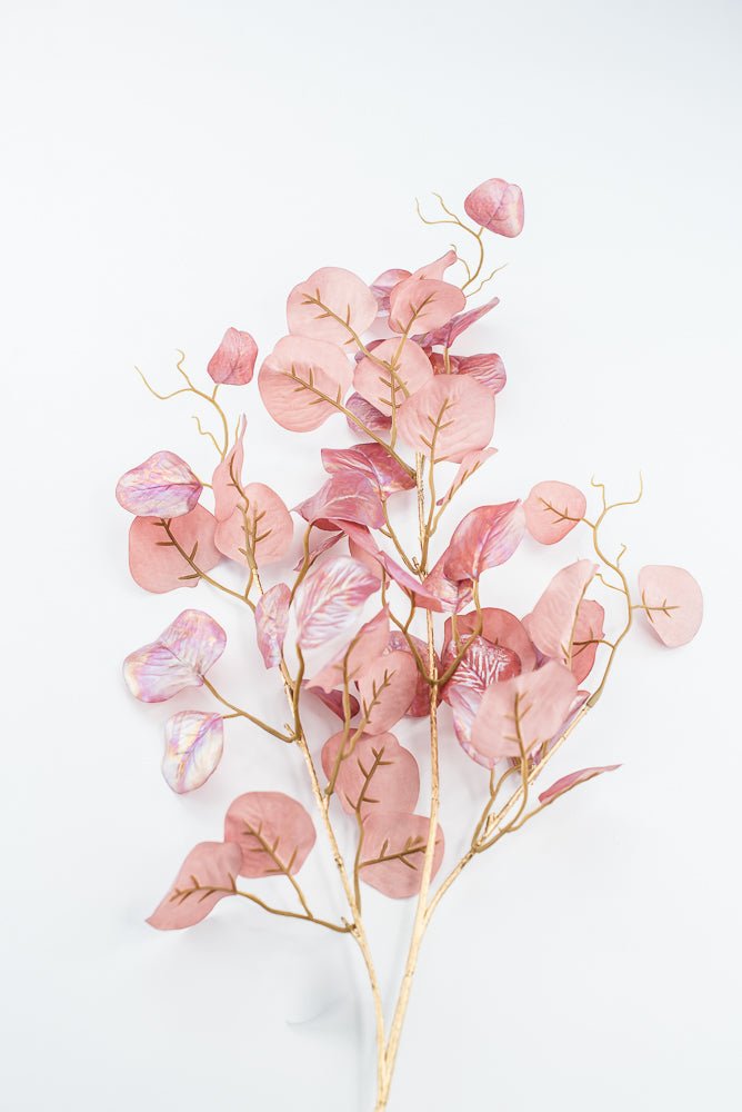 Artificial, Pink Pearlized, Eucalyptus Spray - 38" - Greenery MarketXFS645-PK