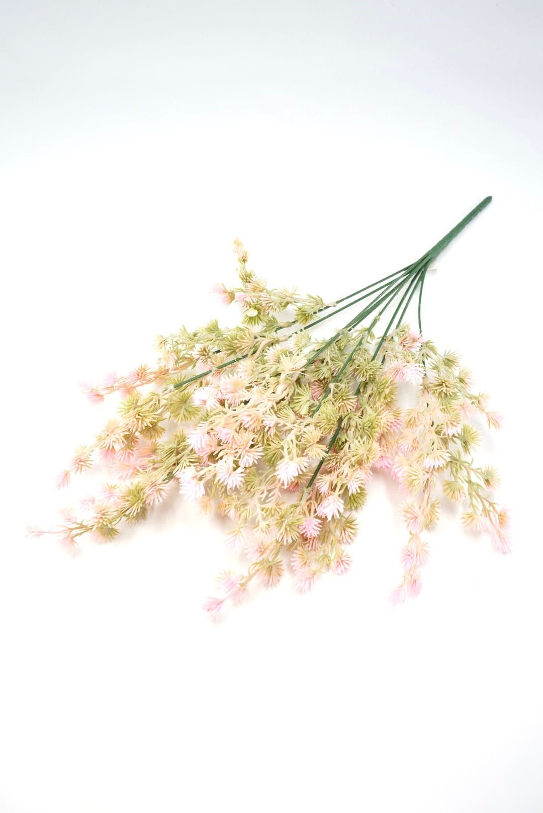 Artificial, Pink Tipped, Greenery Bush - Greenery Market57344
