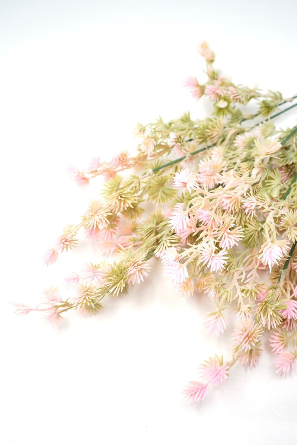 Artificial, Pink Tipped, Greenery Bush - Greenery Market57344
