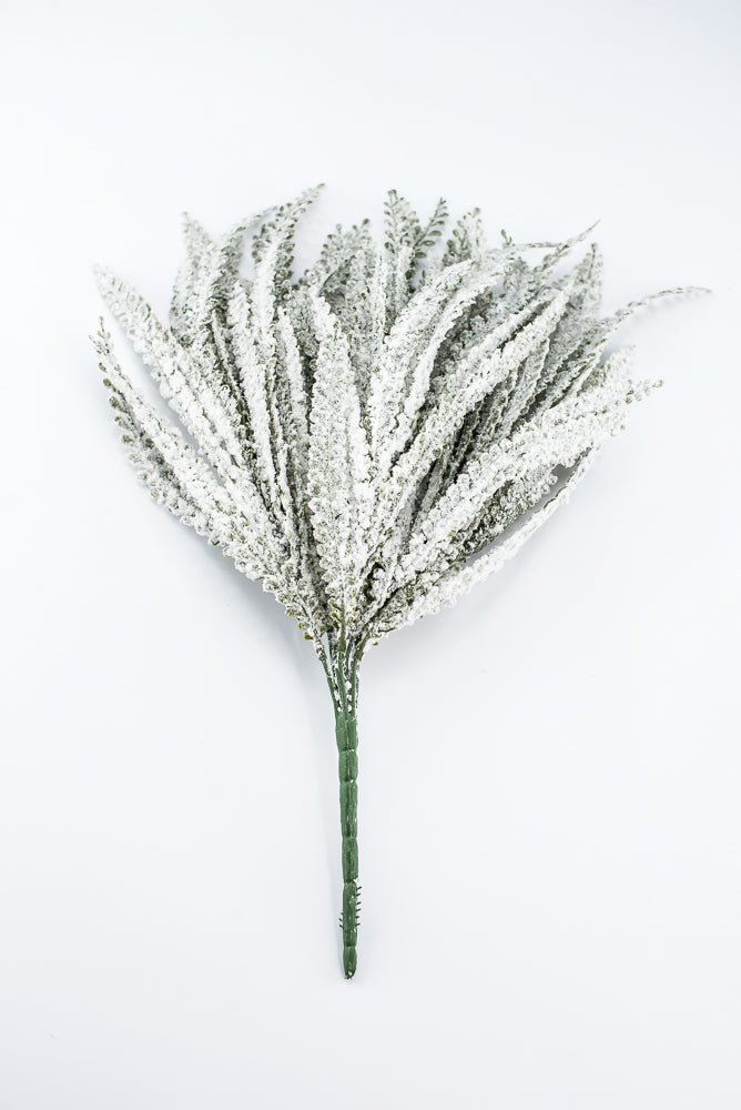 Artificial Plastic Button Fern With Snow - 19" - Greenery MarketArtificial Flora85806