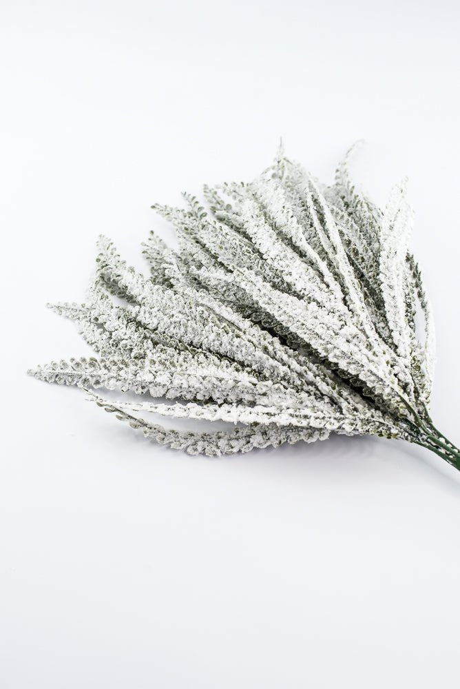 Artificial Plastic Button Fern With Snow - 19" - Greenery MarketArtificial Flora85806