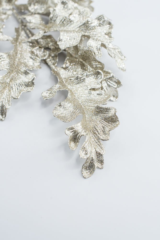 Artificial Platinum Acanthus Curled Leaf Spray - 20" - Greenery MarketArtificial Flowers240157