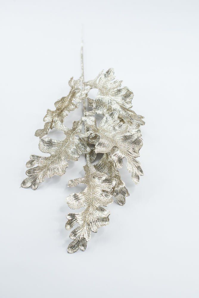 Artificial Platinum Acanthus Curled Leaf Spray - 20" - Greenery MarketArtificial Flowers240157