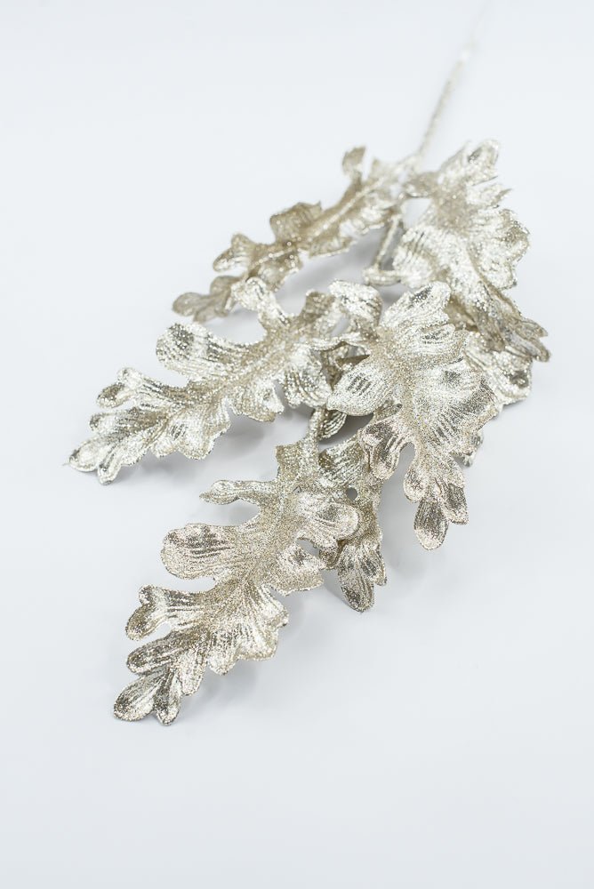 Artificial Platinum Acanthus Curled Leaf Spray - 20" - Greenery MarketArtificial Flowers240157