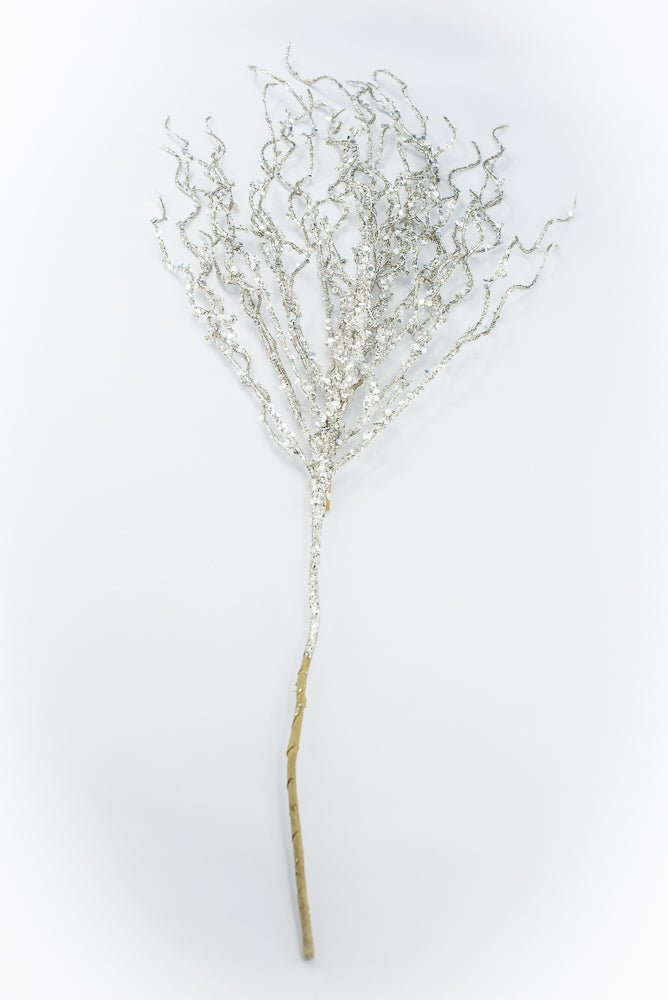 Artificial Platinum Glitter Twig Branch - 34" - Greenery MarketArtificial Branches281412