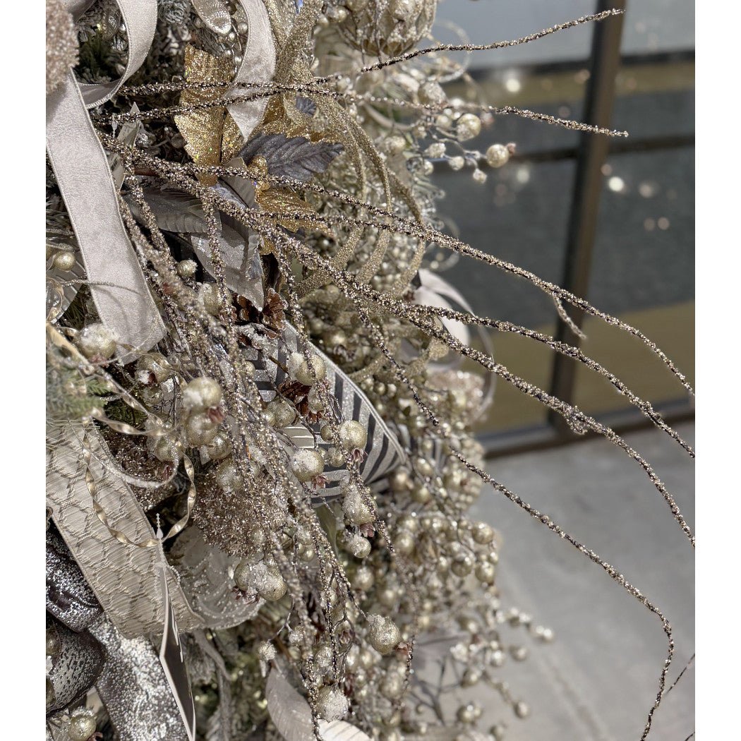 Artificial Platinum Glitter Twig Branch - 34" - Greenery MarketArtificial Branches281412