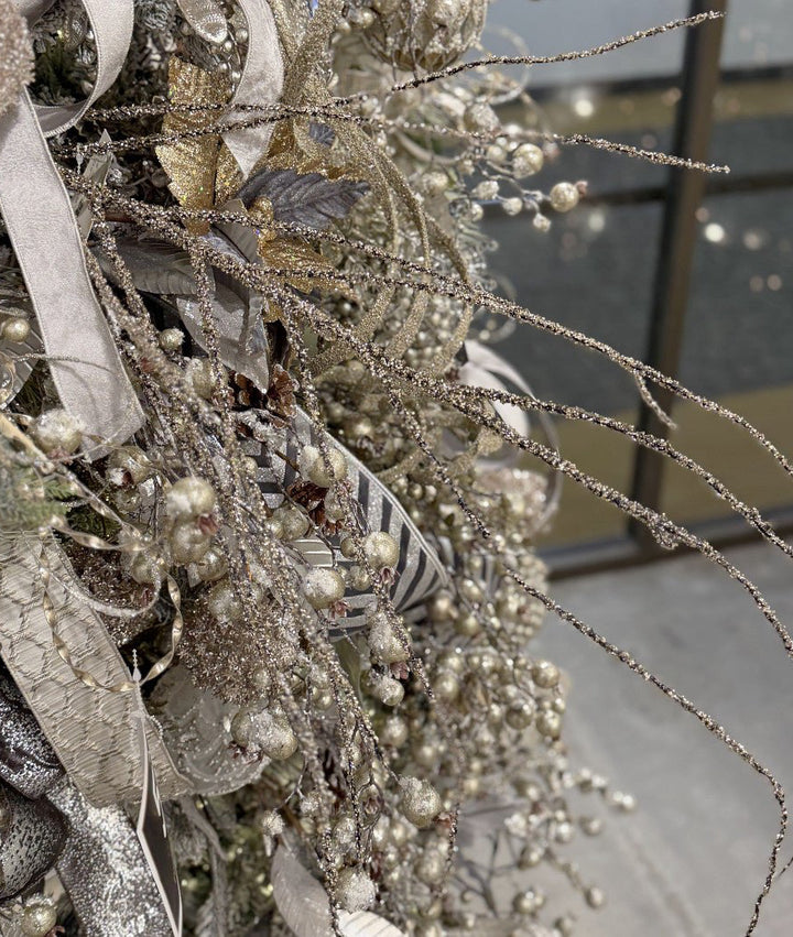 Artificial Platinum Glitter Twig Branch - 34" - Greenery MarketArtificial Branches281412