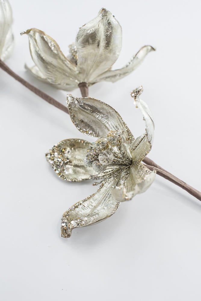 Artificial Platinum Magnolia Spray - 29" - Greenery MarketArtificial Flowers283576