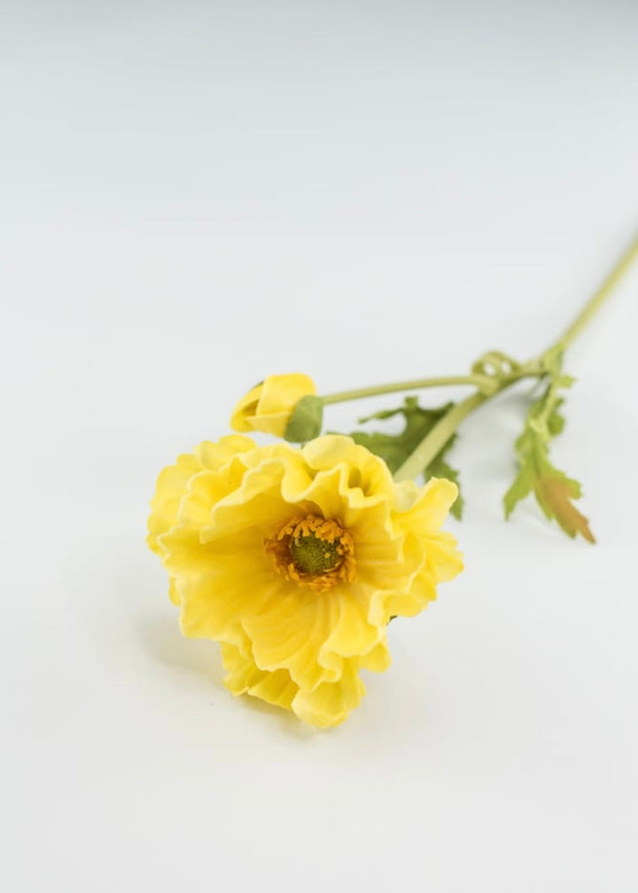 Artificial poppy spray yellow - Greenery Market4874-y