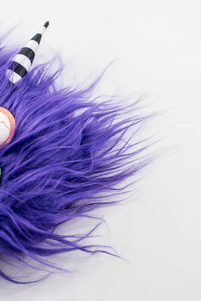 Artificial Purple Furry Monster Spray - 21" - Greenery Market57377PU