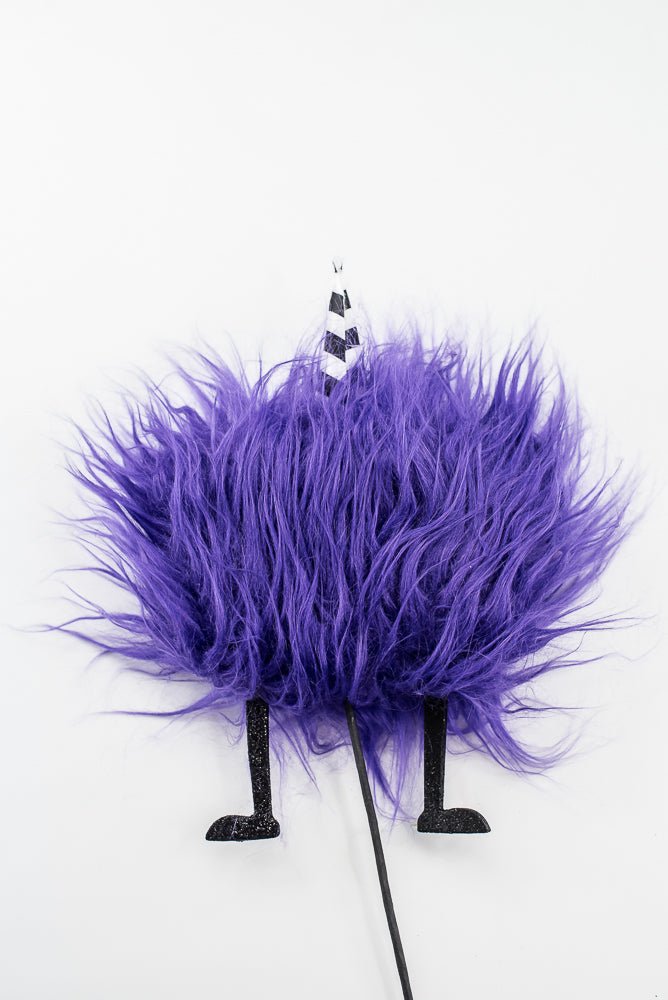 Artificial Purple Furry Monster Spray - 21" - Greenery Market57377PU