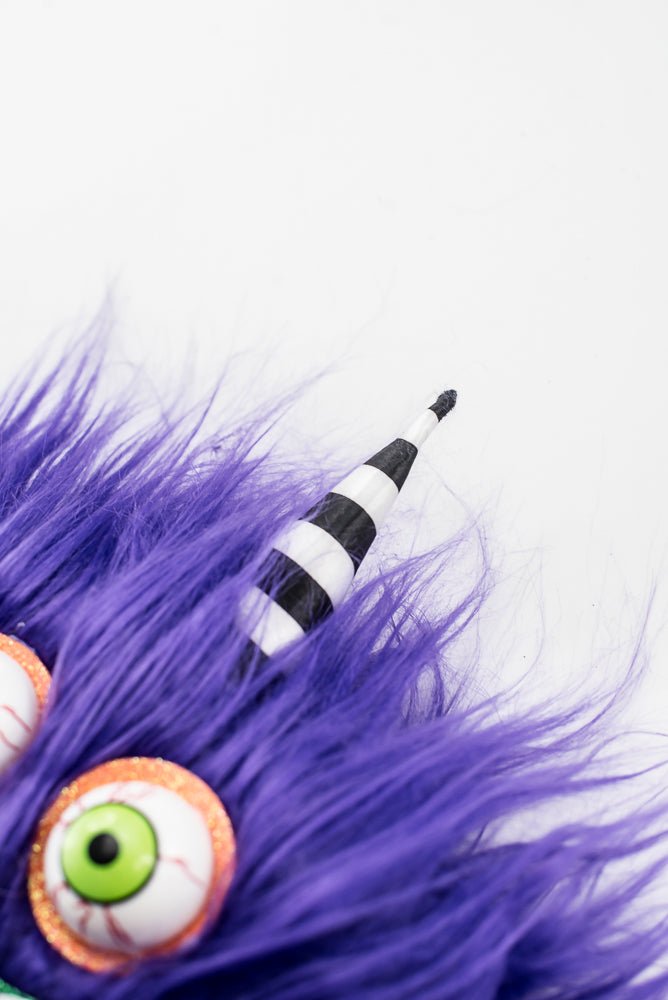 Artificial Purple Furry Monster Spray - 21" - Greenery Market57377PU