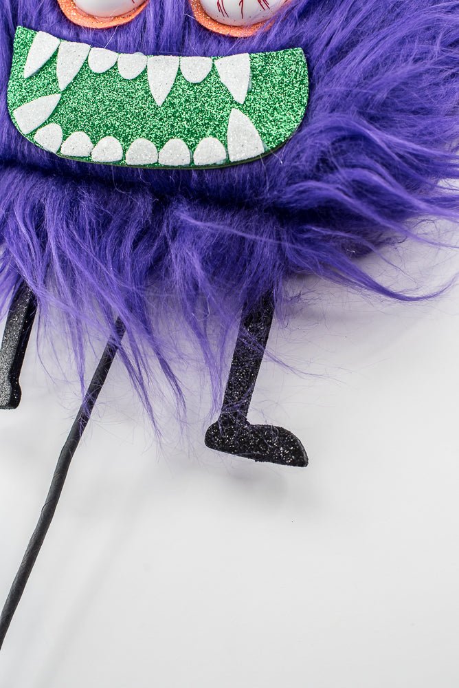 Artificial Purple Furry Monster Spray - 21" - Greenery Market57377PU
