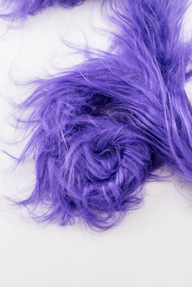 Artificial Purple Furry Spiral Curly Spray - 28" - Greenery Market57302PU