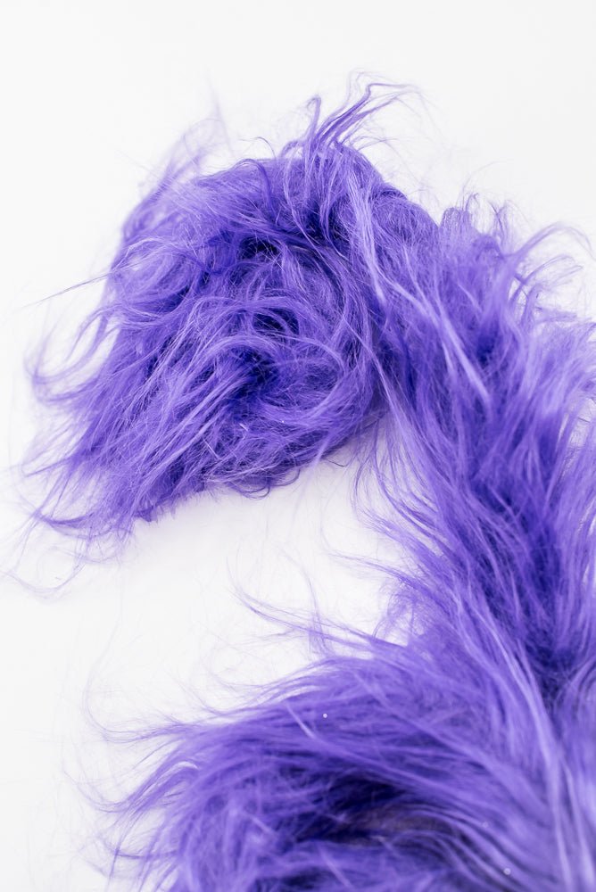 Artificial Purple Furry Spiral Curly Spray - 28" - Greenery Market57302PU