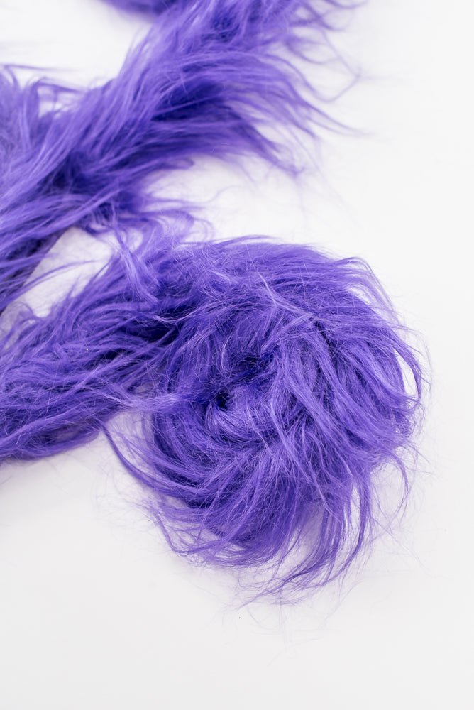 Artificial Purple Furry Spiral Curly Spray - 28" - Greenery Market57302PU