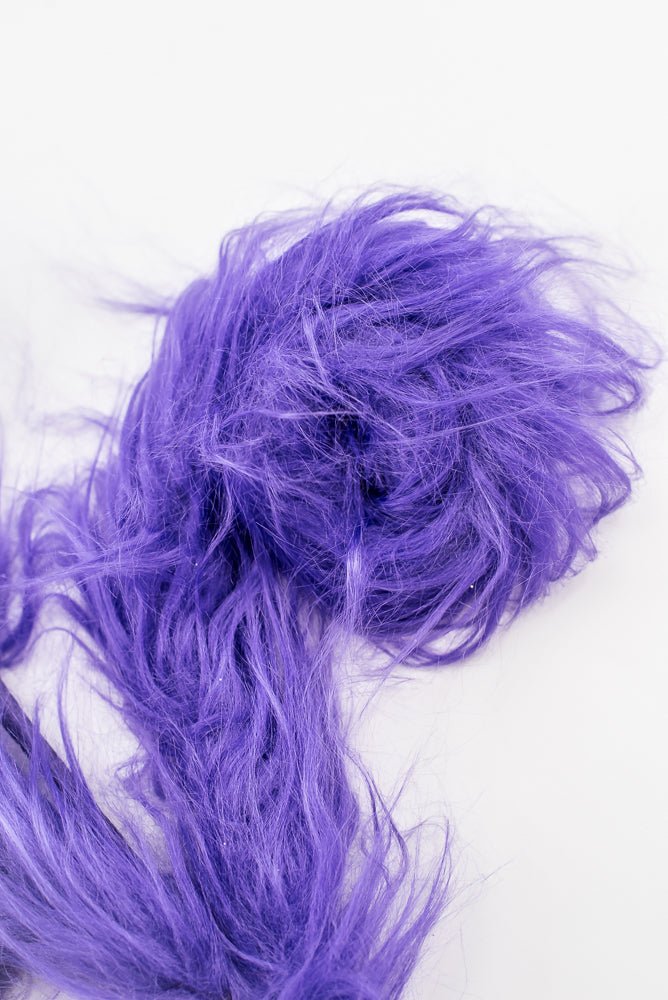 Artificial Purple Furry Spiral Curly Spray - 28" - Greenery Market57302PU