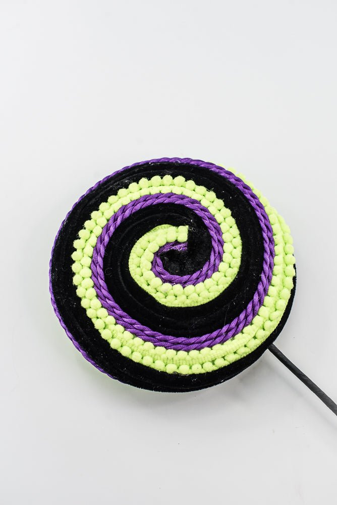 Artificial Purple & Green Lollipop Spray - 20" - Greenery Market57387PU