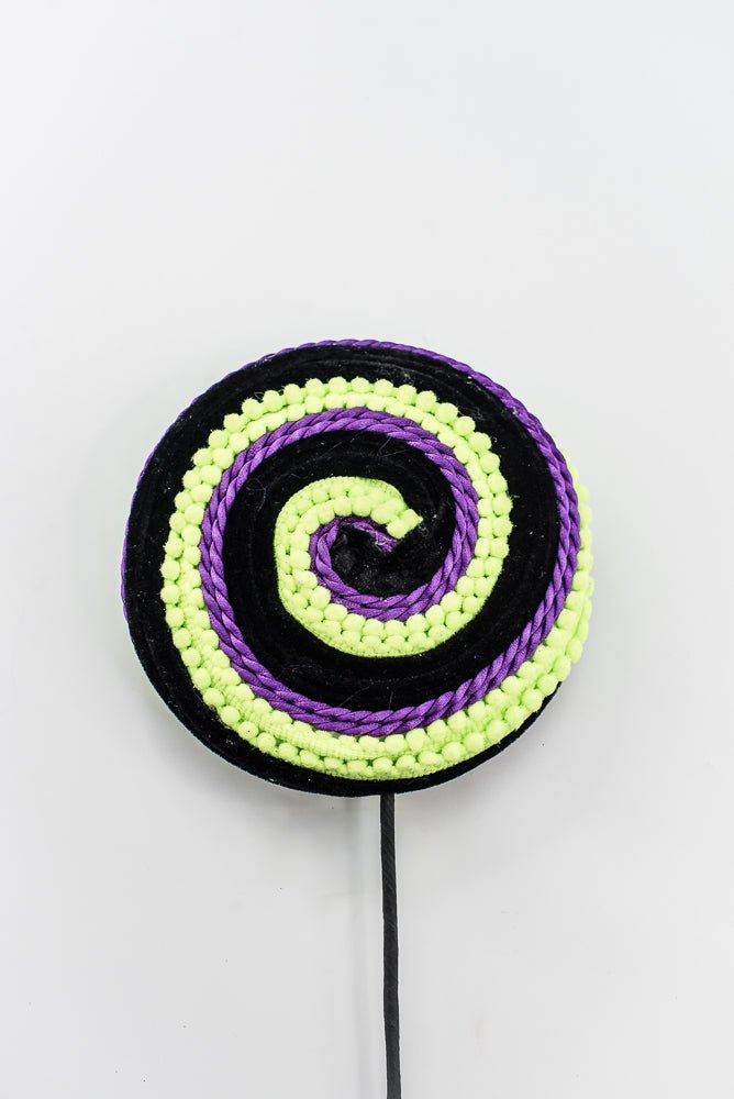 Artificial Purple & Green Lollipop Spray - 20" - Greenery Market57387PU