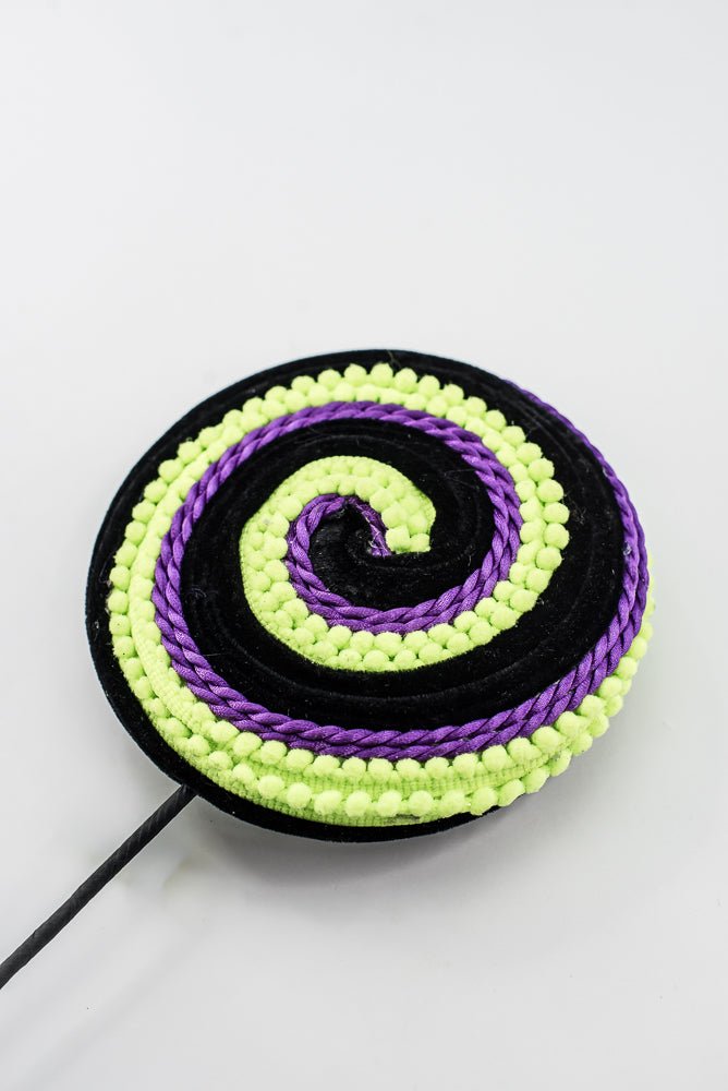 Artificial Purple & Green Lollipop Spray - 20" - Greenery Market57387PU