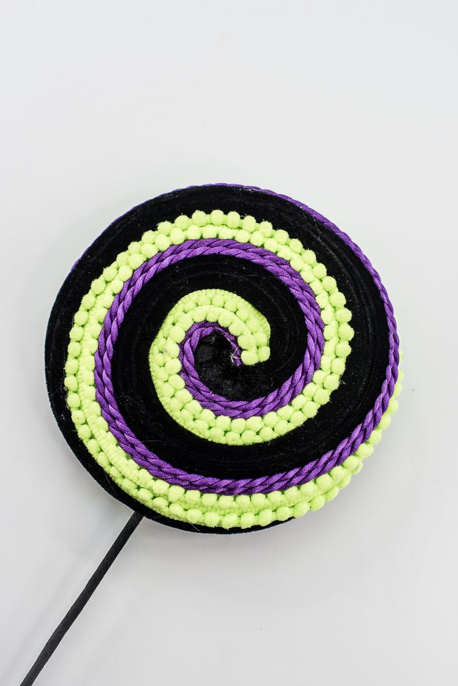 Artificial Purple & Green Lollipop Spray - 20" - Greenery Market57387PU