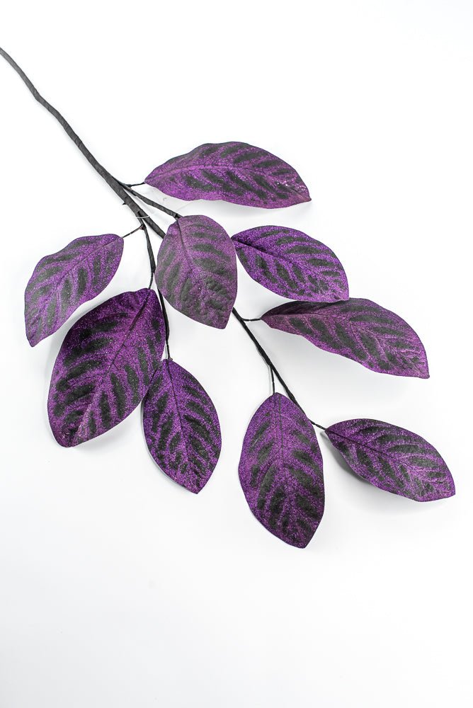 Artificial Purple Magnolia Leaf Spray - 32" - Greenery MarketArtificial Flora65706-PU