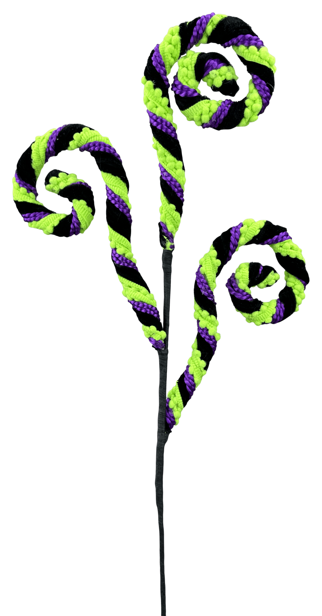 Artificial Purple Stripe Spiral Curly Spray - 28" - Greenery MarketArtificial Flora57402PU