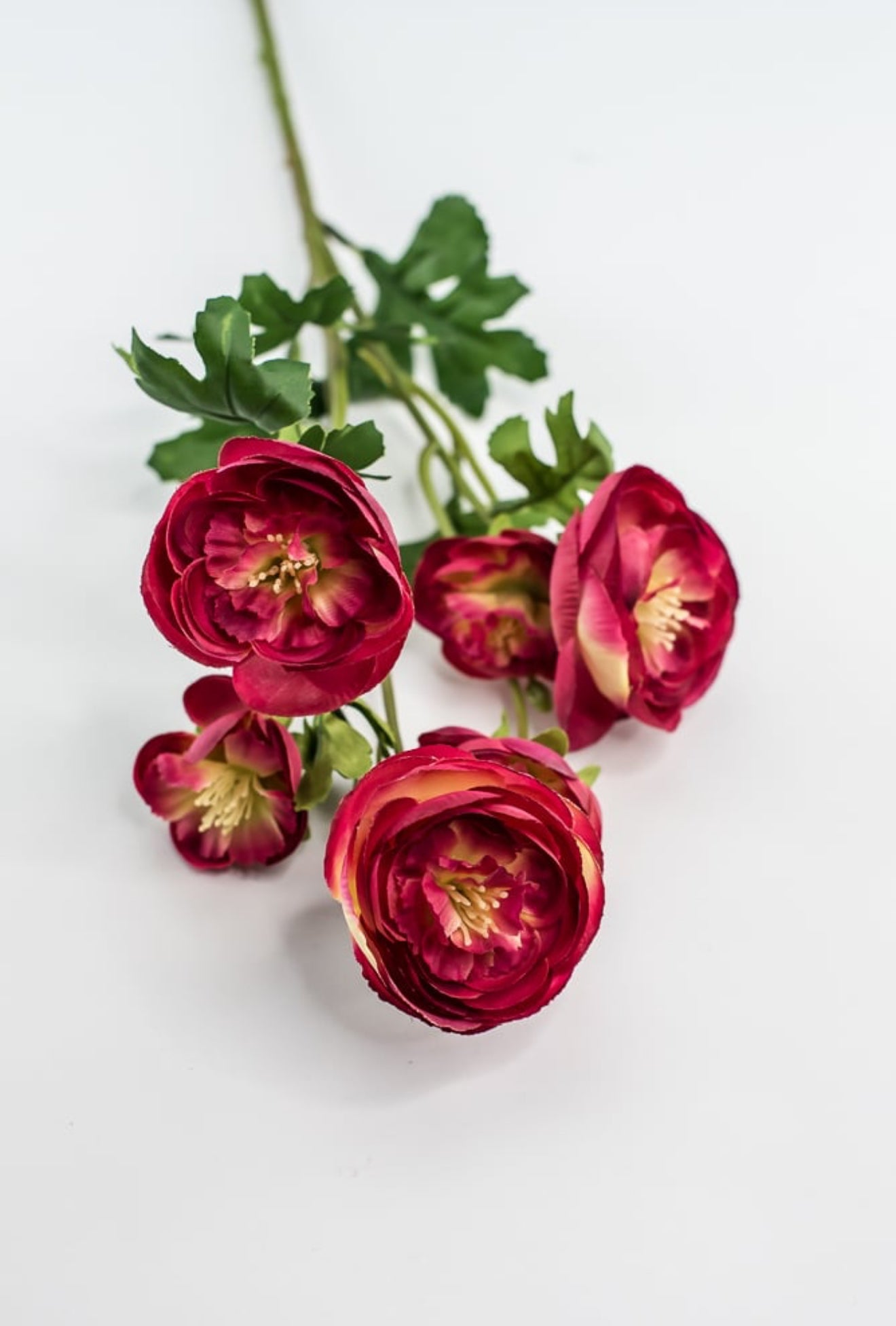 Magenta Ranunculus Artificial Ranunculus Spray - magenta pink - Greenery Market