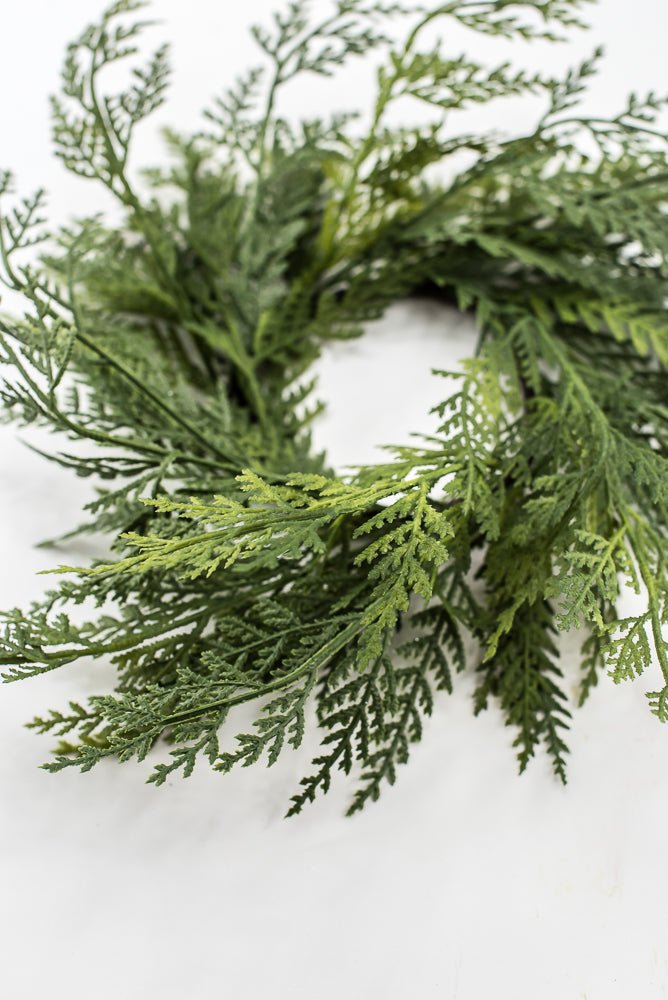 Artificial Real Touch Greenery Candle Ring - 12" - Greenery MarketArtificial FloraX2209-G