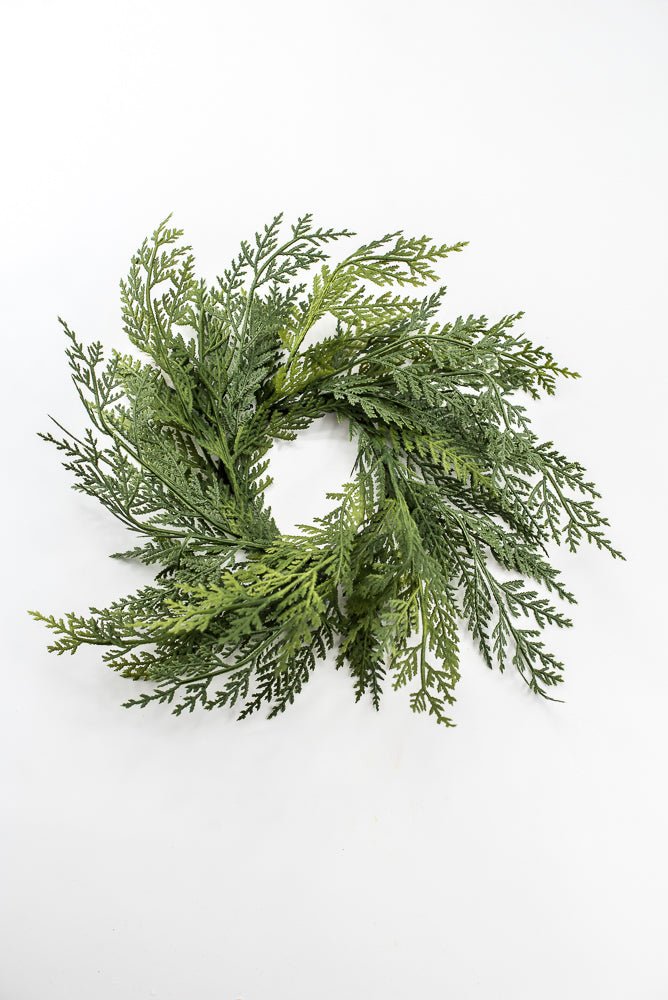 Artificial Real Touch Greenery Candle Ring - 12" - Greenery MarketArtificial FloraX2209-G