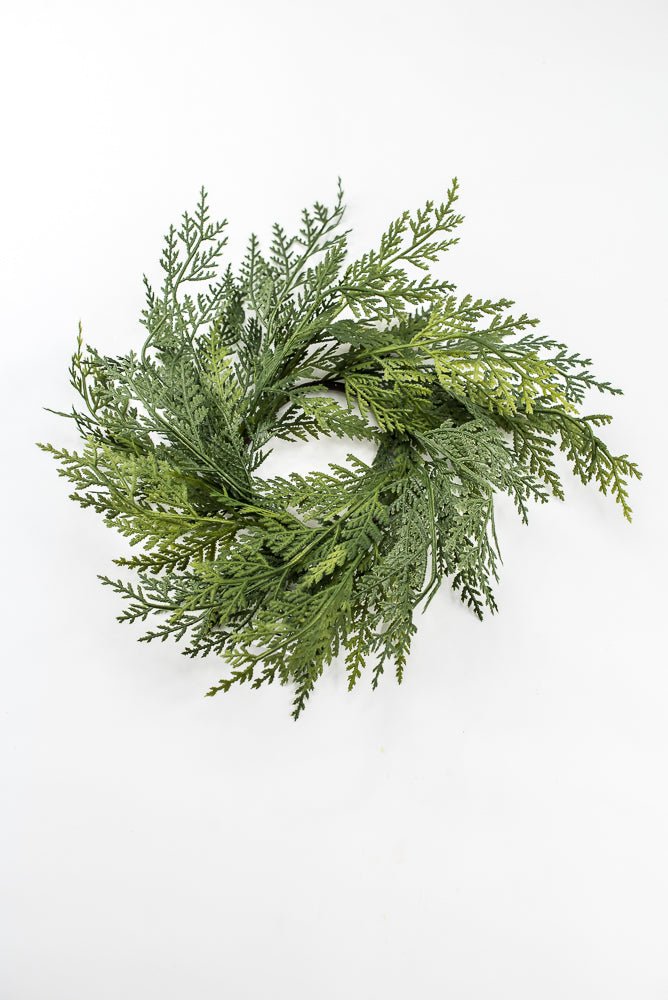 Artificial Real Touch Greenery Candle Ring - 12" - Greenery MarketArtificial FloraX2209-G
