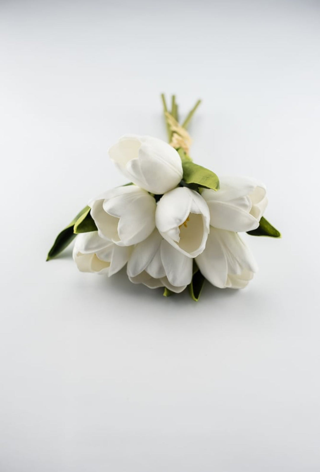 Artificial real touch tulips bundle - white - Greenery Marketartificial flowers27703