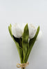 Artificial real touch tulips bundle - white - Greenery Marketartificial flowers27703