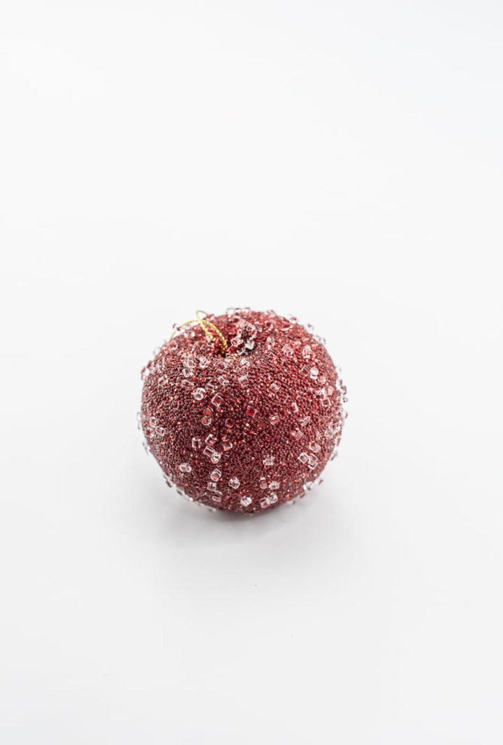 Artificial Red Beaded Pomegranate, Pear & Apple - 3-4" SET of 3 assorted - Greenery MarketArtificial Fruit277974