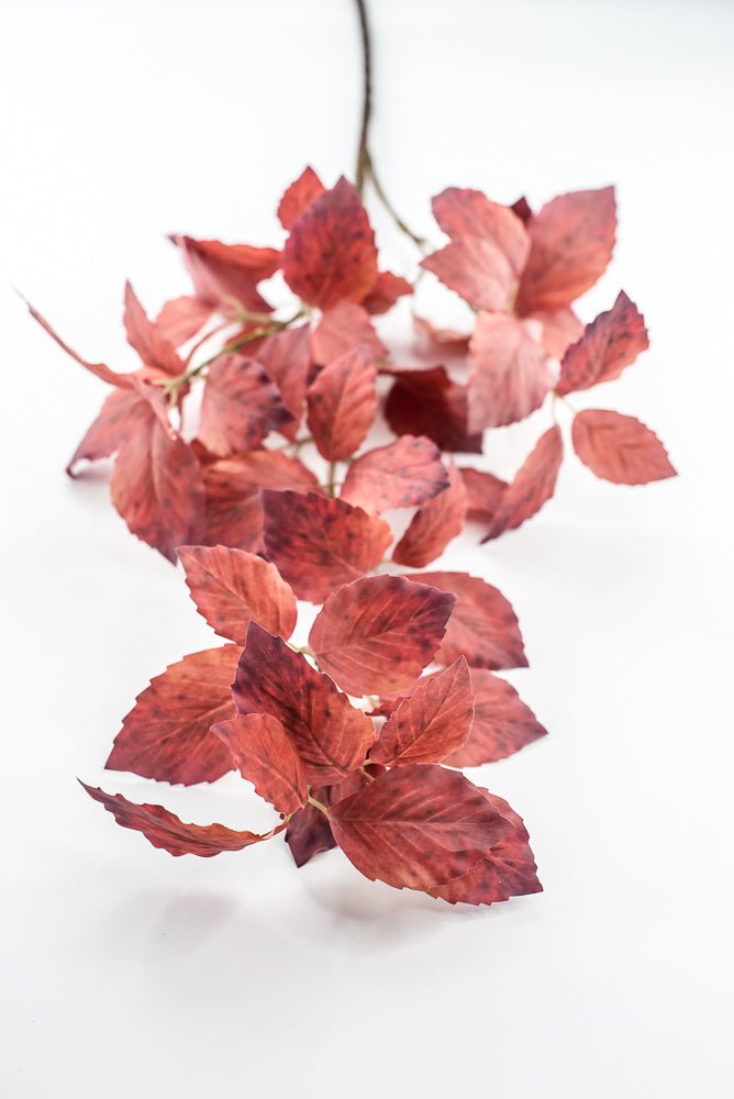 Artificial, Red Beech Leaves Spray - Greenery Market85142-RD