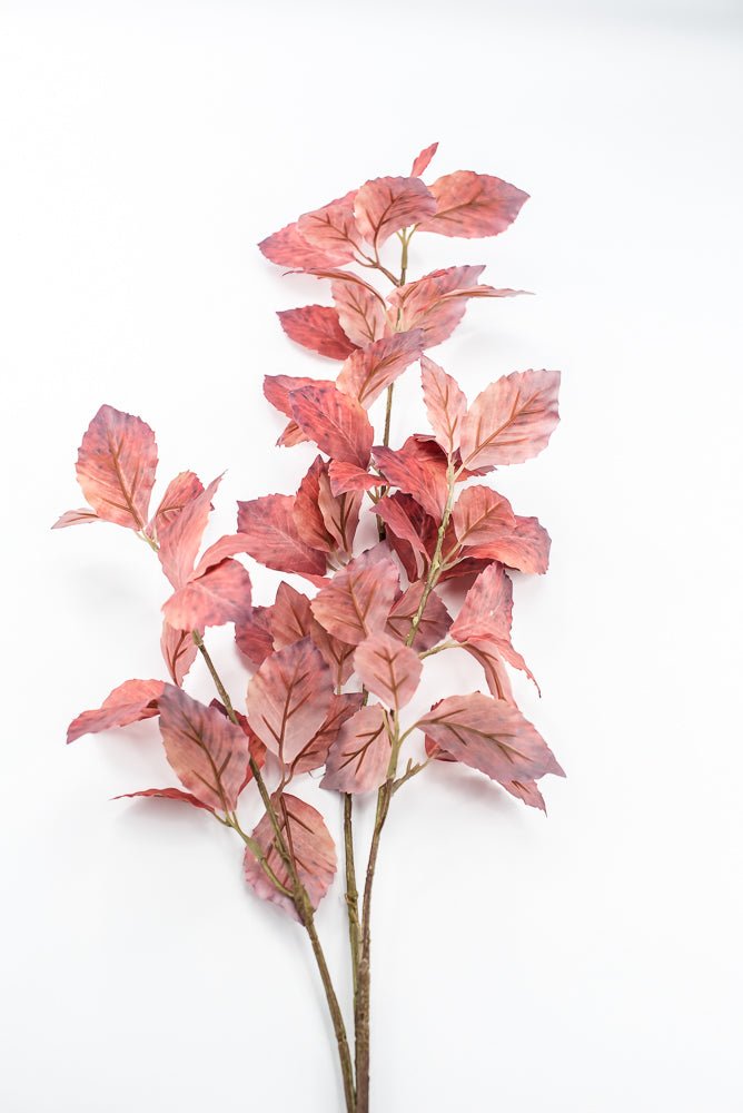 Artificial, Red Beech Leaves Spray - Greenery Market85142-RD