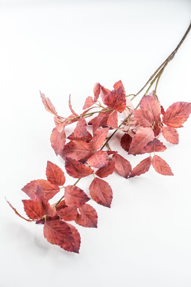 Artificial, Red Beech Leaves Spray - Greenery Market85142-RD
