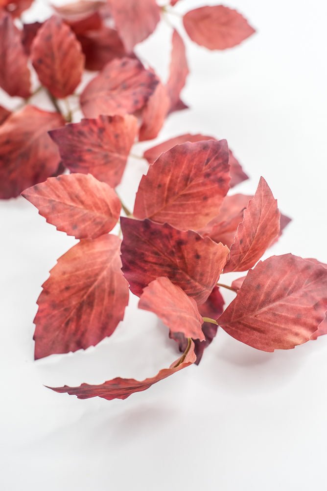 Artificial, Red Beech Leaves Spray - Greenery Market85142-RD