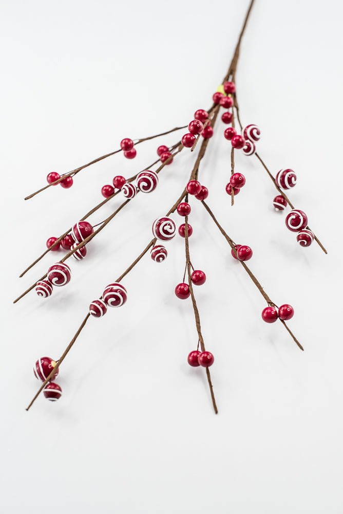 Artificial Red Berry Spray - 26.5" - Greenery Market86853RD